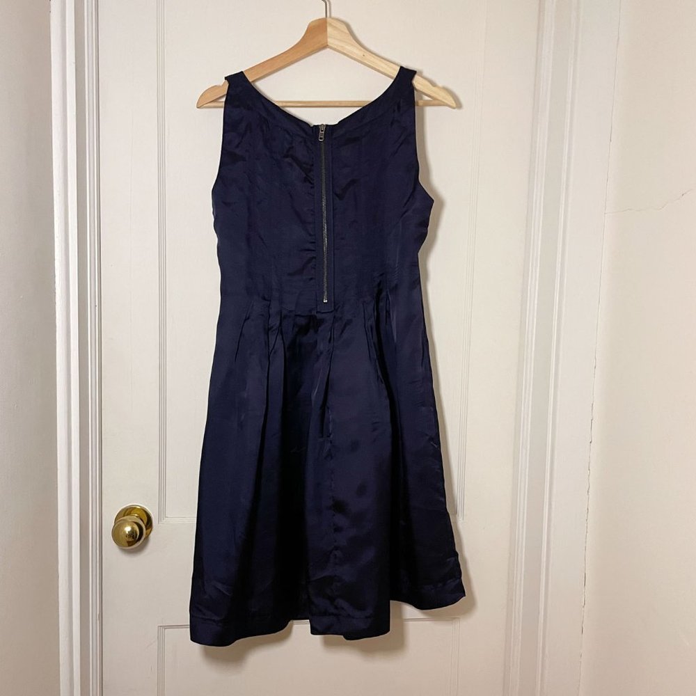 Midnight blue fit and flair dress - Picture 2 of 3